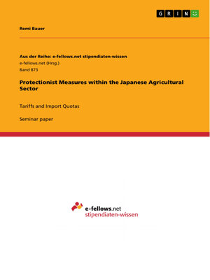 cover image of Protectionist Measures within the Japanese Agricultural Sector